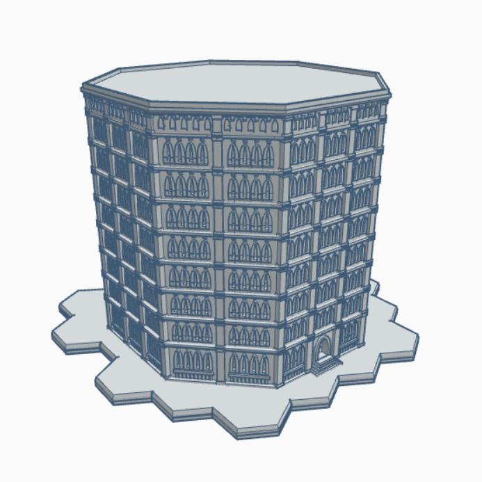 Gothic Building 139 with Hex Base GHB139